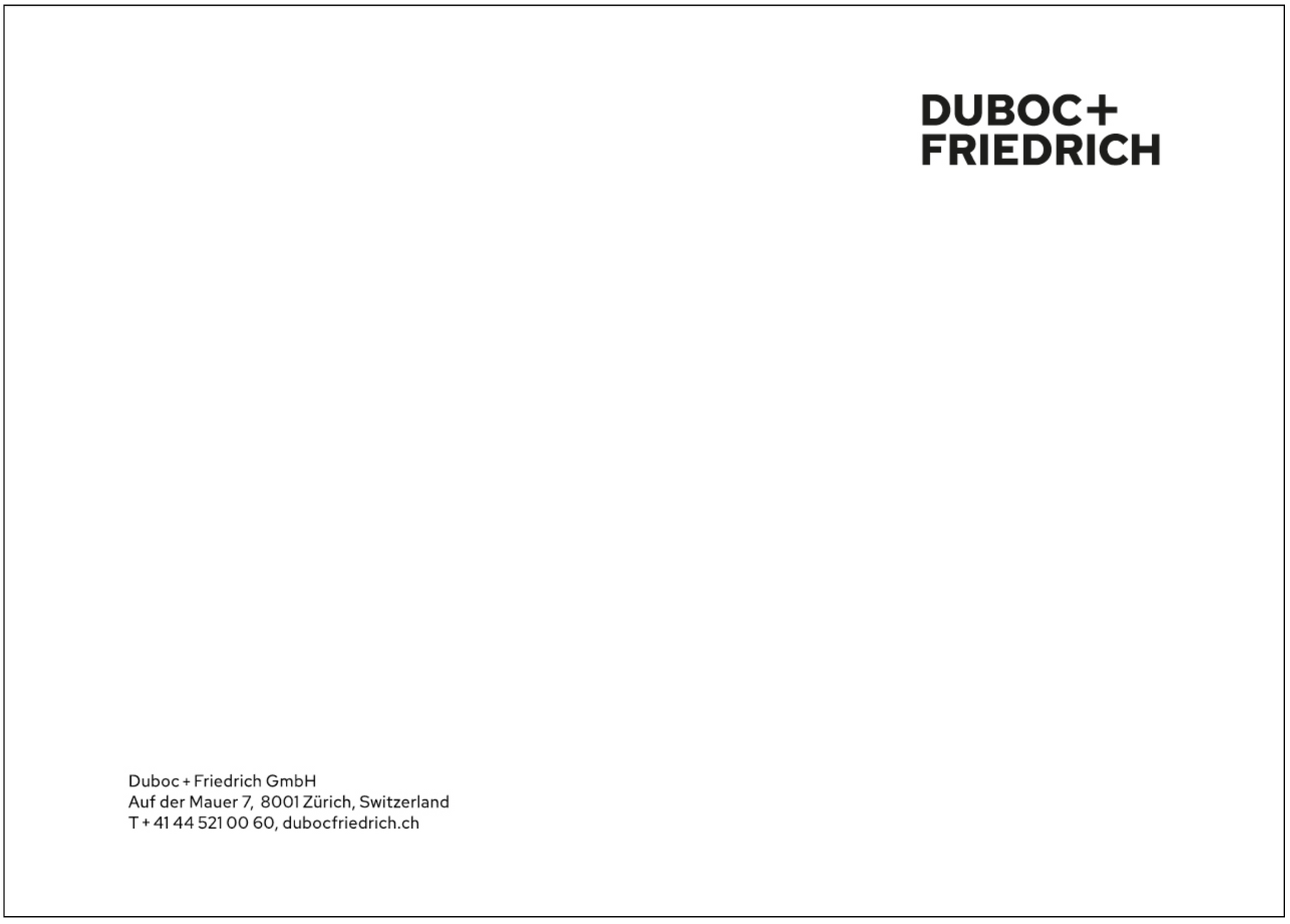 duboc + friedrich